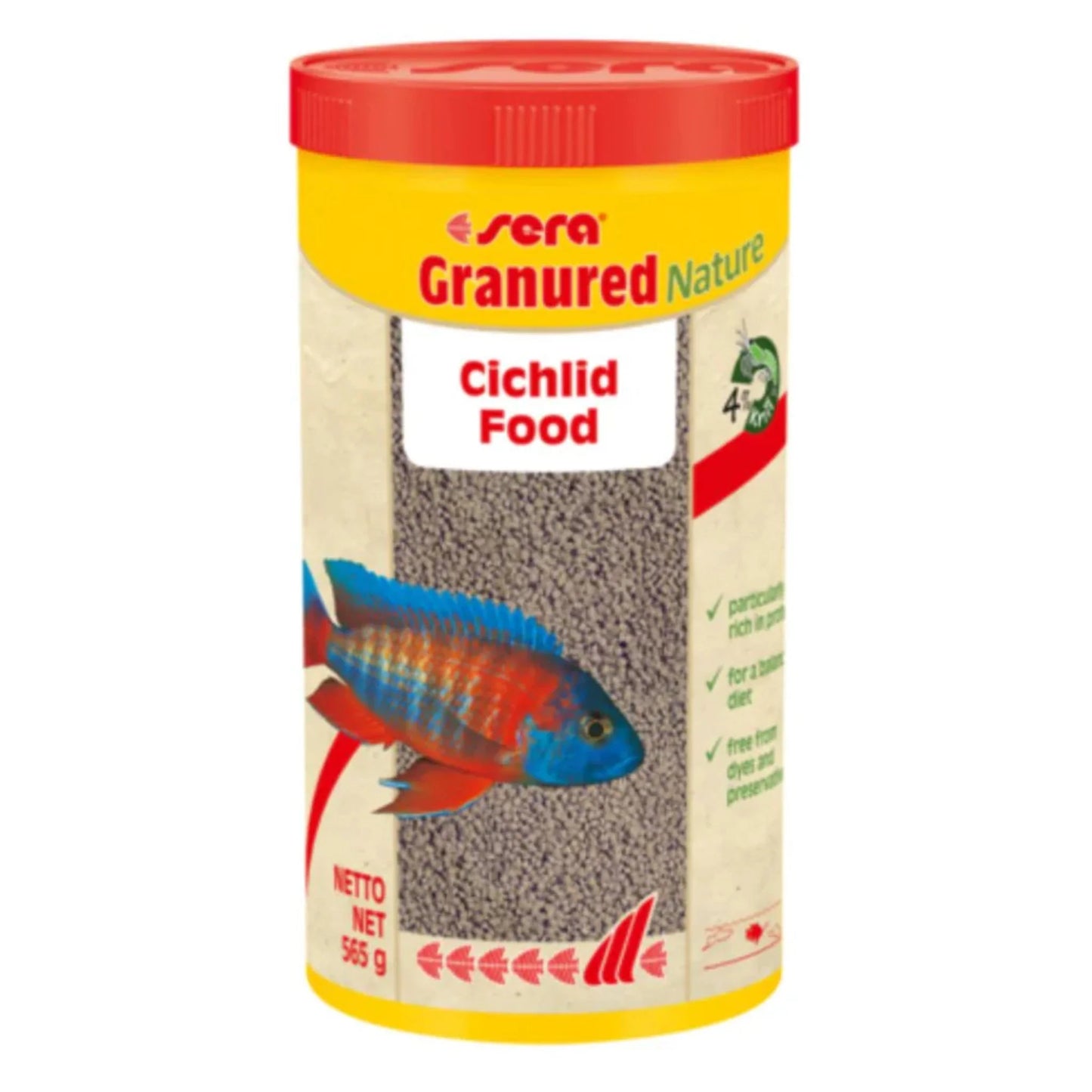 Cichlids Granured Nature – מזון גרגירים לציקלידים טורפים