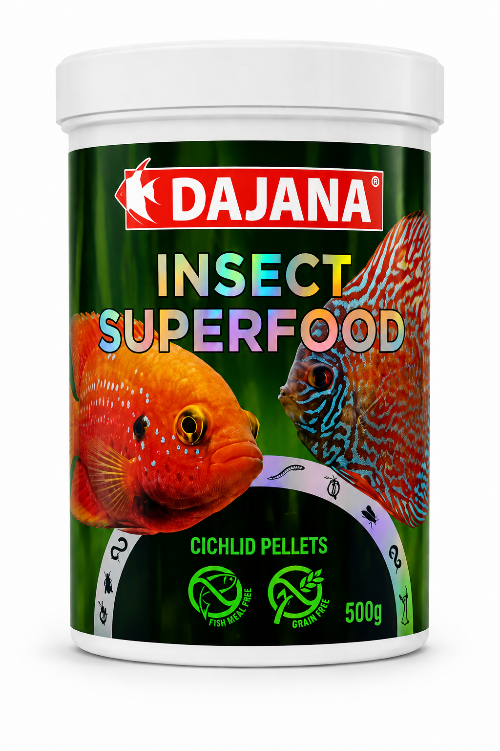 DAJANA Insect Superfood Cichlid Pellets 500g – מזון פרימיום לציקלידים