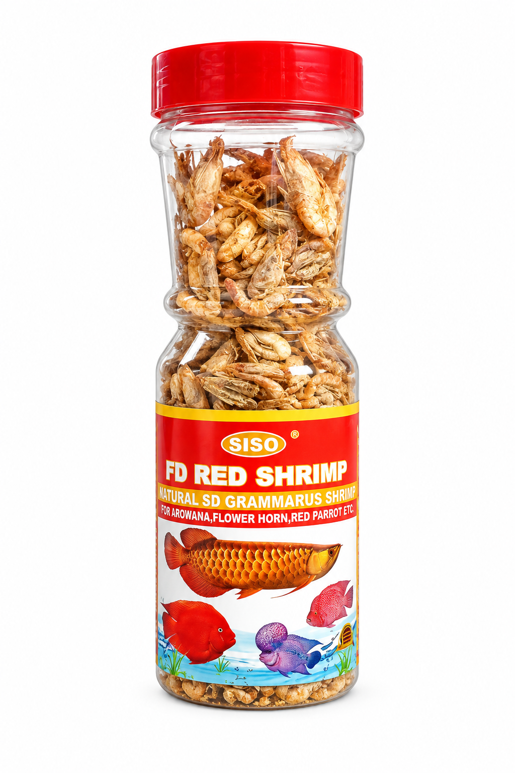 SISO FD Red Shrimp – שרימפס מיובש בהקפאה לדגי נוי