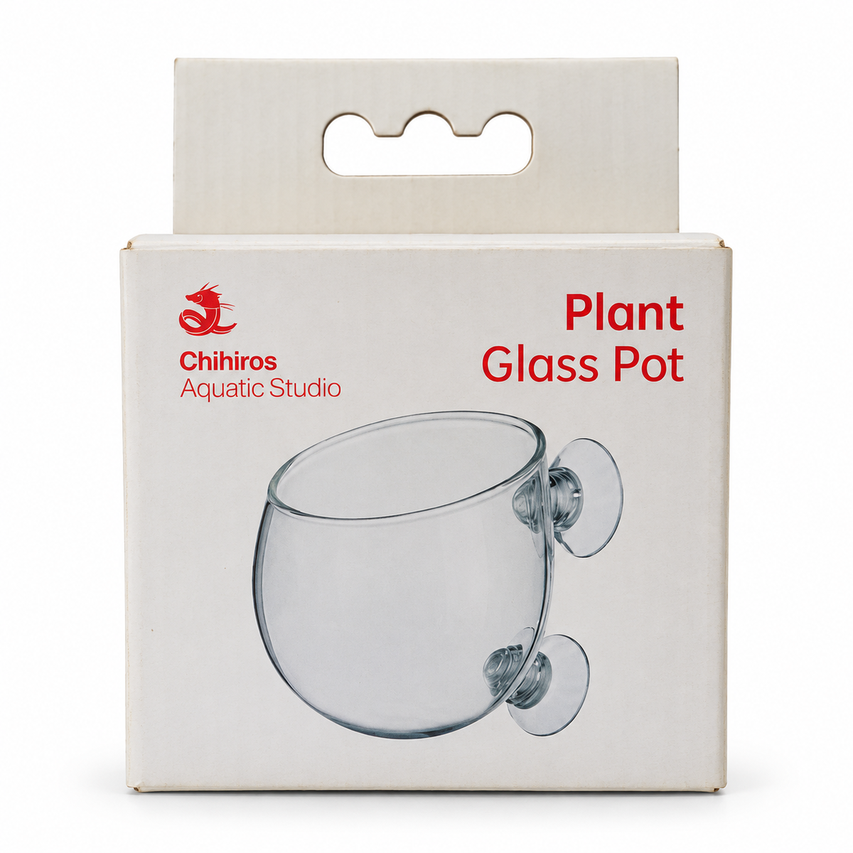 Chihiros Plant Glass Pot – כוס זכוכית לצמחי מים עם תופסני הצמדה