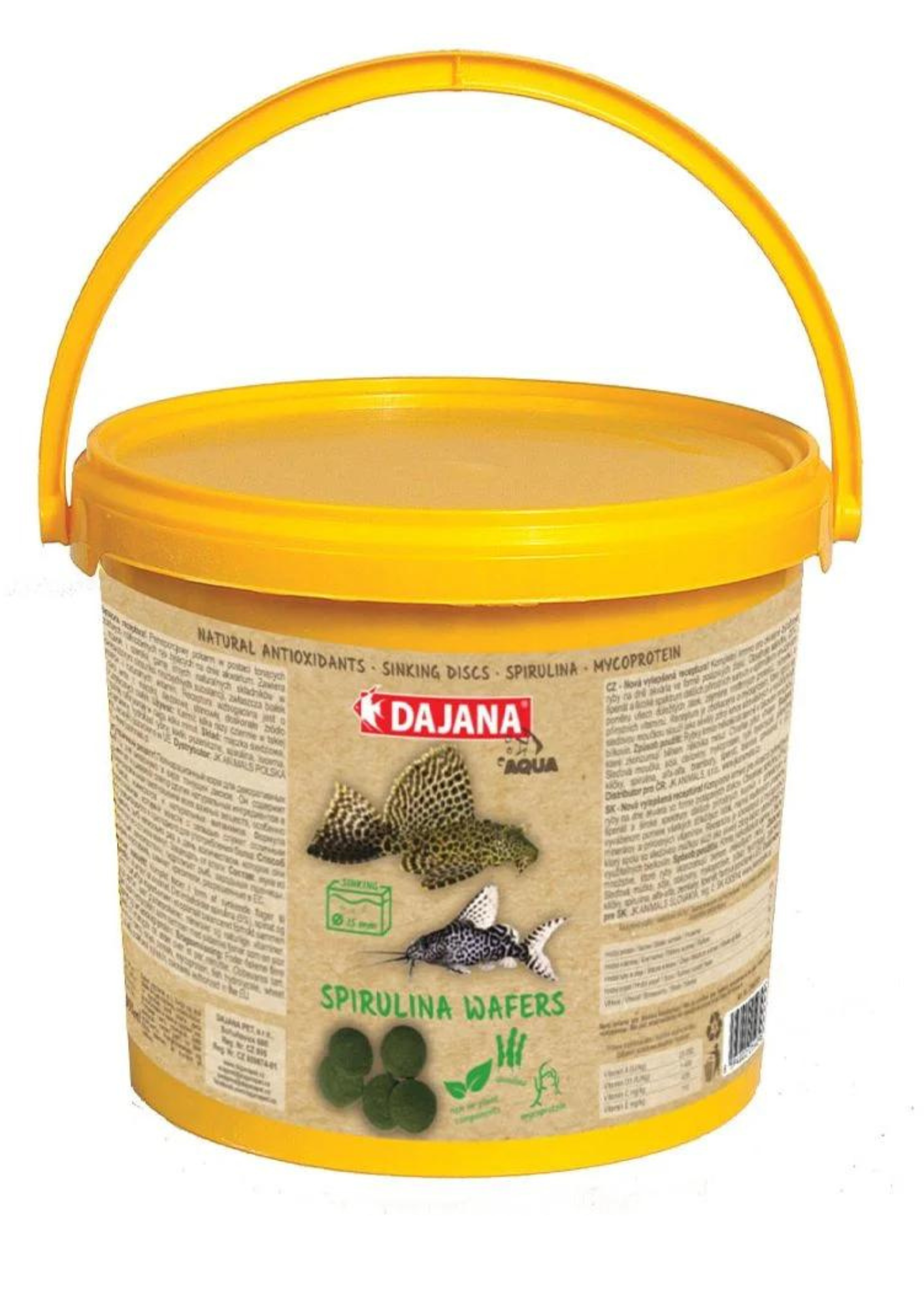 מזון וופרס ספירולינה לדגי נוי- Dajana Spirulina Wafers
