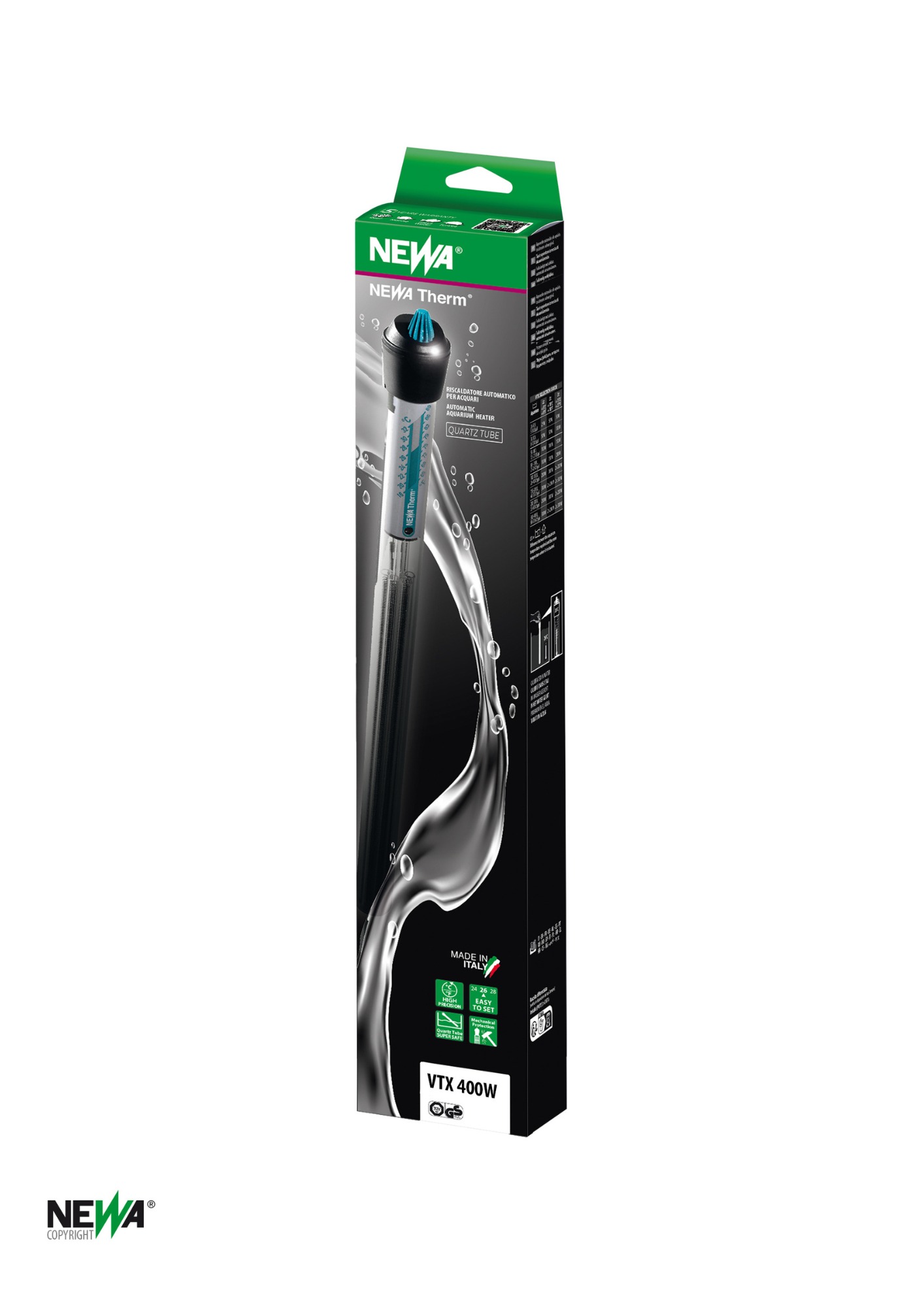 טרמוסטט 300W לאקווריום – גוף חימום – נווה / NEWA