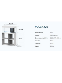 אקווריום+ארונית VOLGA 125