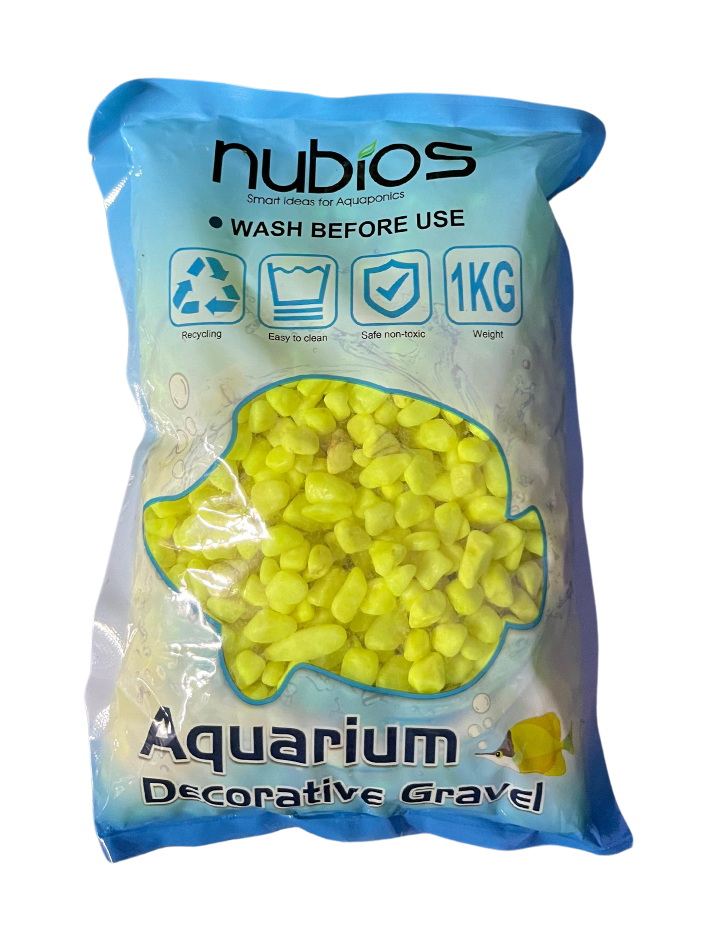חצץ בצבעים שונים לקישוט האקווריום- nubios