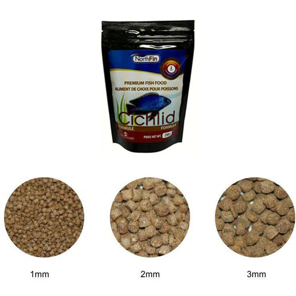 NorthFin Cichlid Formula - מזון לציקלידים 250 גרם (גרגר 1 מ״מ)