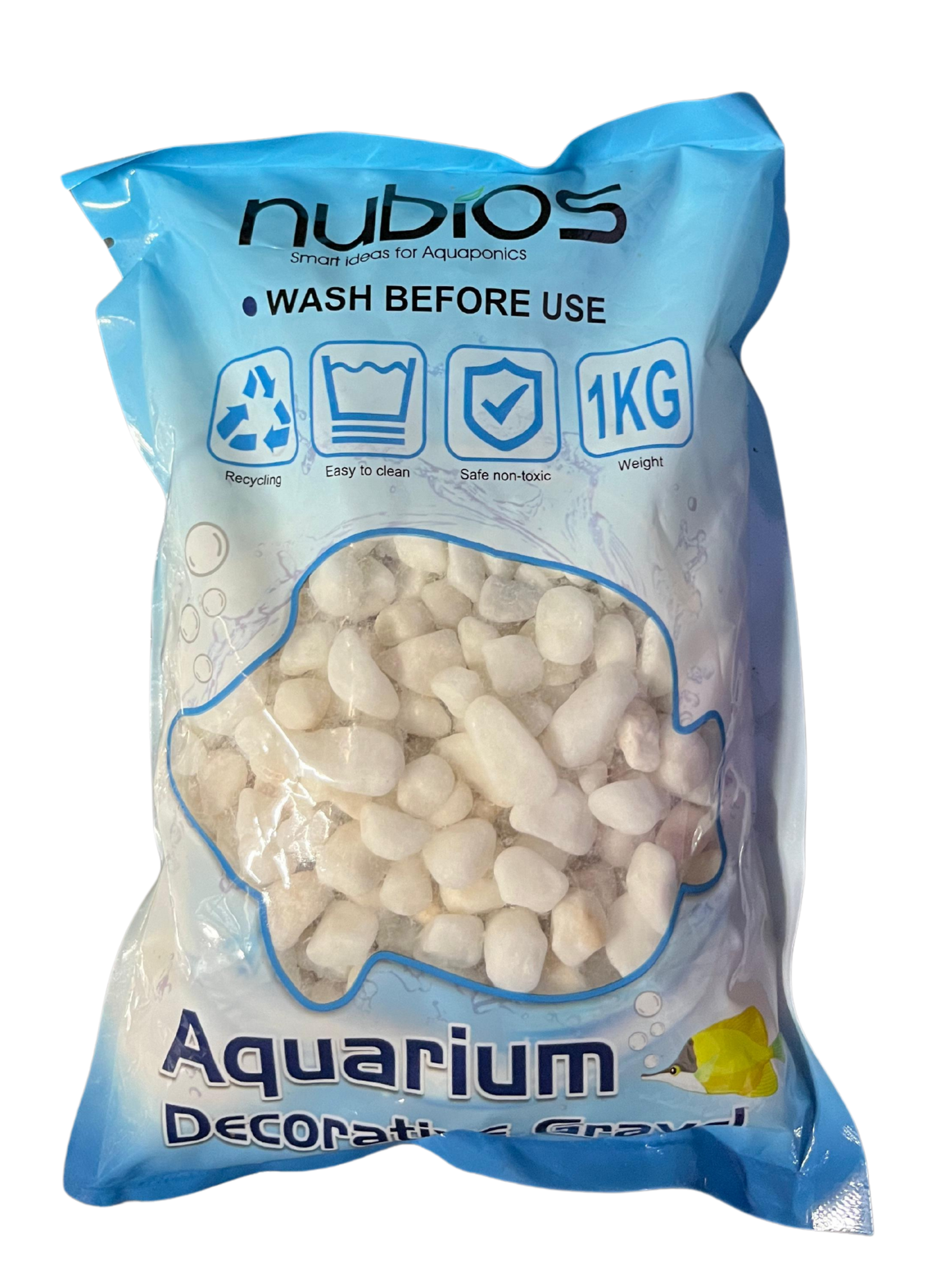 חצץ בצבעים שונים לקישוט האקווריום- nubios