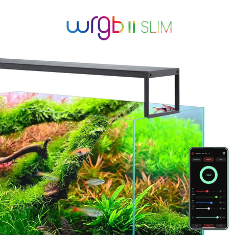 Chihiros WRGB II Slim 90 – תאורת RGB מקצועית לאקווריום צמחייה 90–110 ס"מ