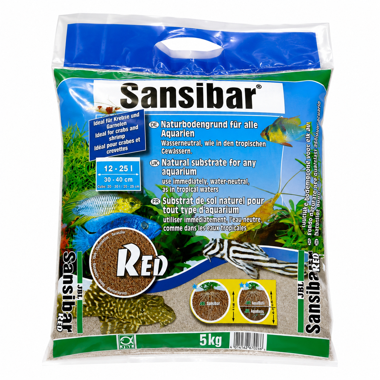 JBL Sansibar RED 5kg – מצע קוורץ טבעי אדום סנסיבר