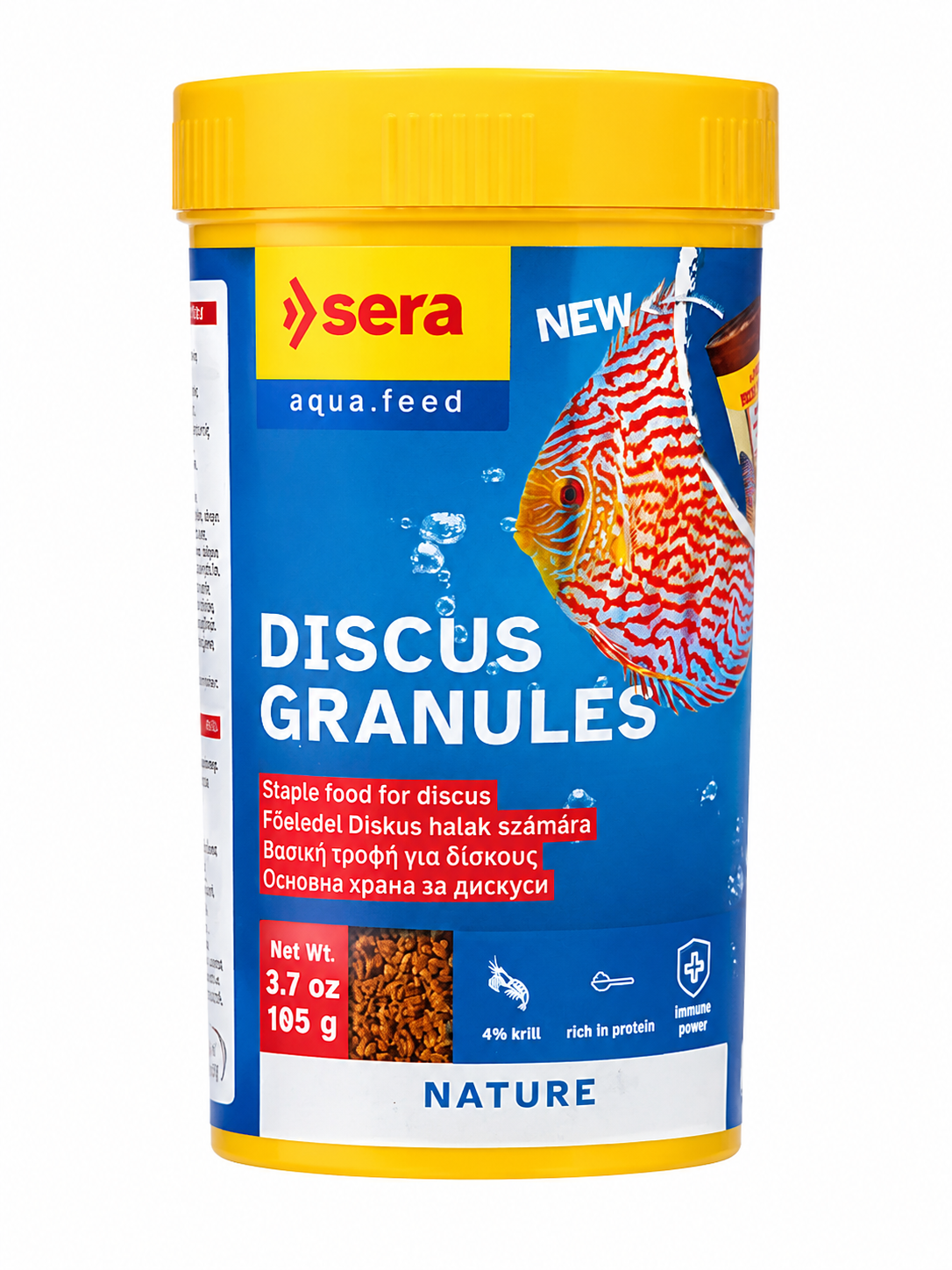 Sera Discus Granules Nature 105g – מזון גרגירים שוקע לדגי דיסקוס
