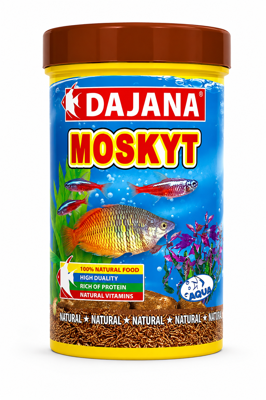DAJANA Moskyt – זחלי יתושים מיובשים בהקפאה (Bloodworms) לדגי נוי