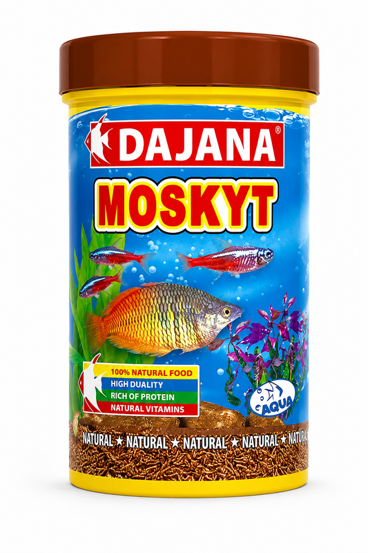 DAJANA Moskyt – זחלי יתושים מיובשים בהקפאה (Bloodworms) לדגי נוי