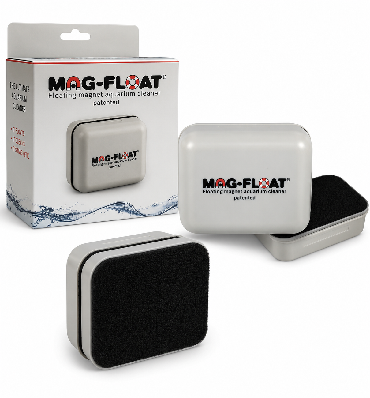 Mag Float Long -  עד 16 מ״מ זכוכית מנקה מגנטי לאקווריום