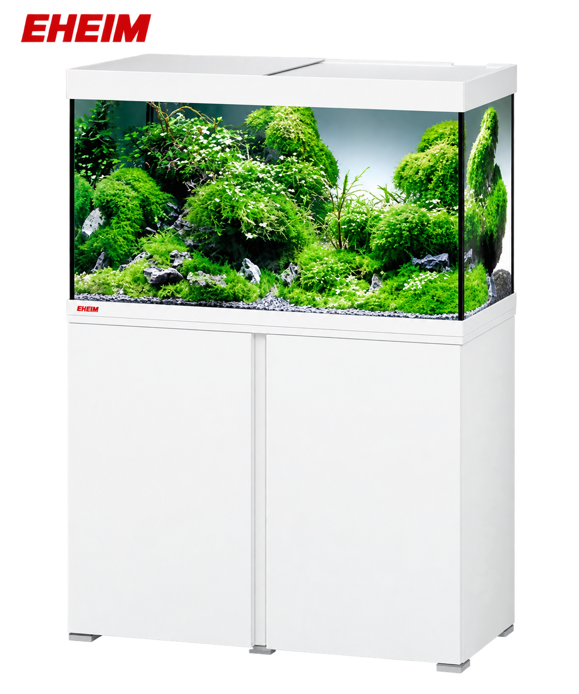 אקווריום EHEIM vivalineLED 126 – סט מלא 126 ליטר עם ארונית, תאורת LED ופילטר