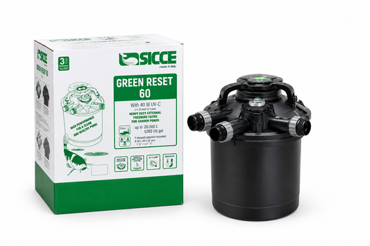 SICCE Green Reset 60 – פילטר לחץ לבריכות נוי עם UV-C 40W
