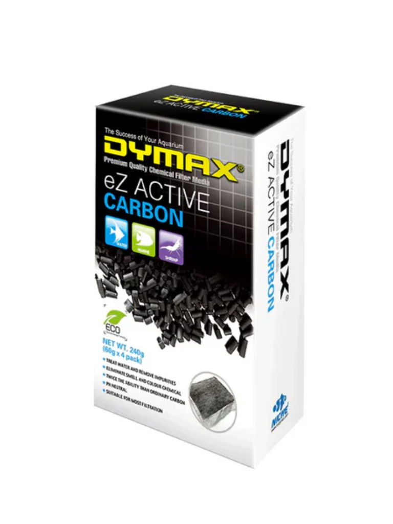 פחם פעיל 100 גרם לאקווריום של חברת דיימקס-Dymax