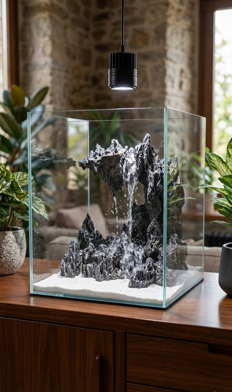 אקווריום מפל חול מובנה