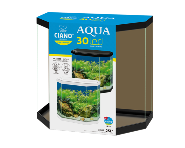 אקווריום אקווה ציאנו 30 הכל כלול 40 ס"מ - Ciano Aqua 30 All Included Freshwater Aquarium 40cm